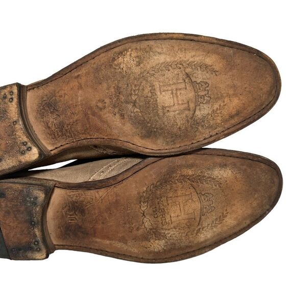 Men’s Harris 1813 Barney’s New York dress shoes Brown rustic color-way size 11 - Picture 6 of 9